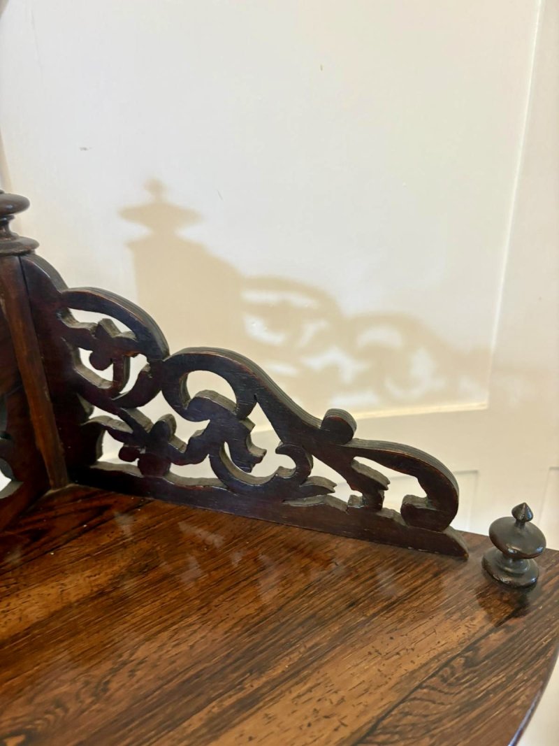 Superb Quality Antique Victorian 4 Tier Rosewood Corner Whatnot - Image 10